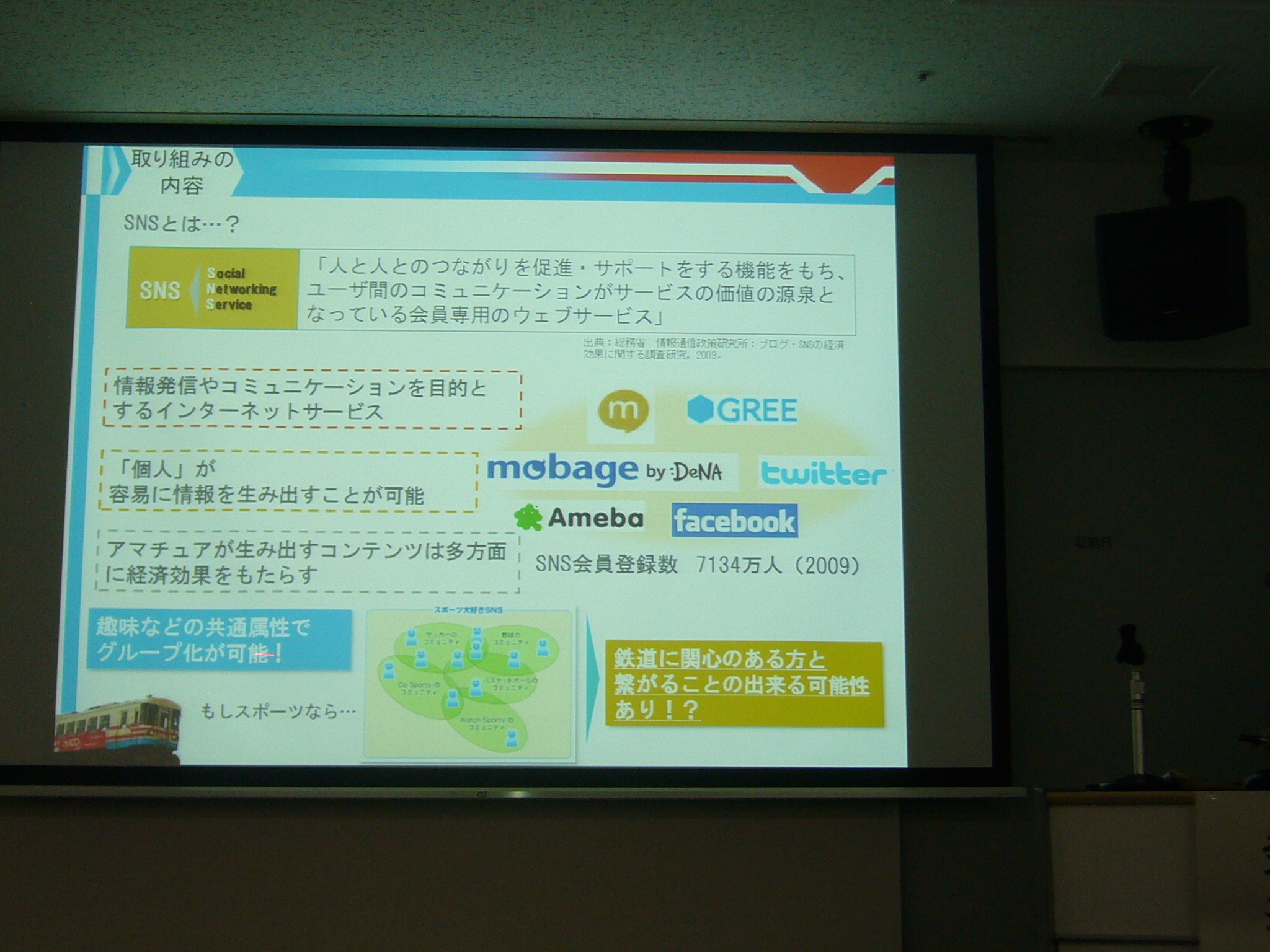 成果報告会で発表を行う学生